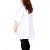 V-Neck, Printed, Off-the-shoulder White Tunic - Image 2