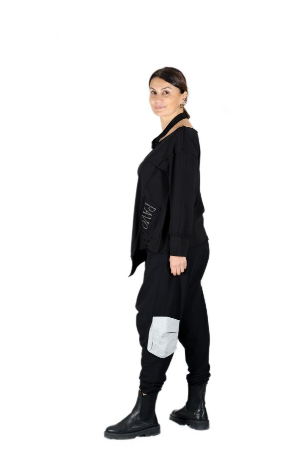 Stylish and Comfortable Black Shalwar Pants - Image 5