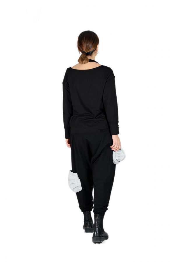 Stylish and Comfortable Black Shalwar Pants - Image 6