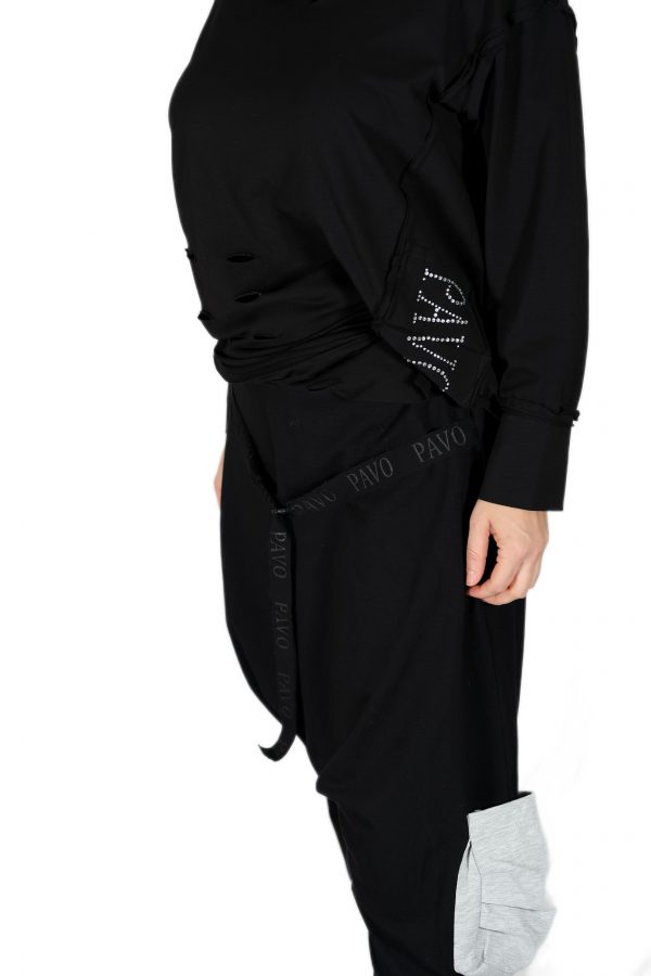 Stylish and Comfortable Black Shalwar Pants - Image 2