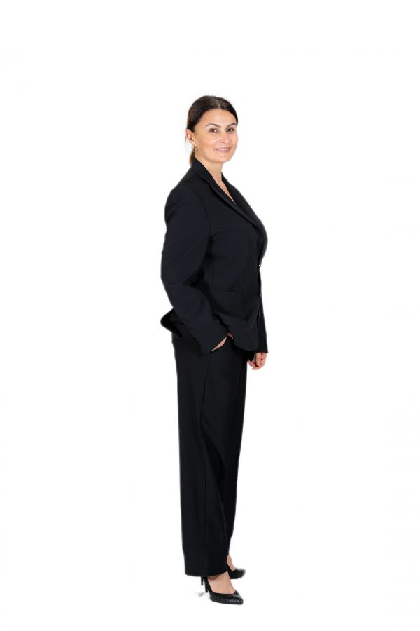 Black Stylish Jacket with Pockets and Lined - Image 2