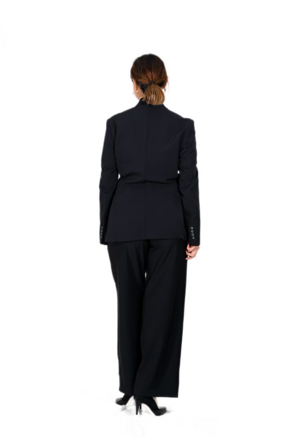 Black Stylish Jacket with Pockets and Lined - Image 3